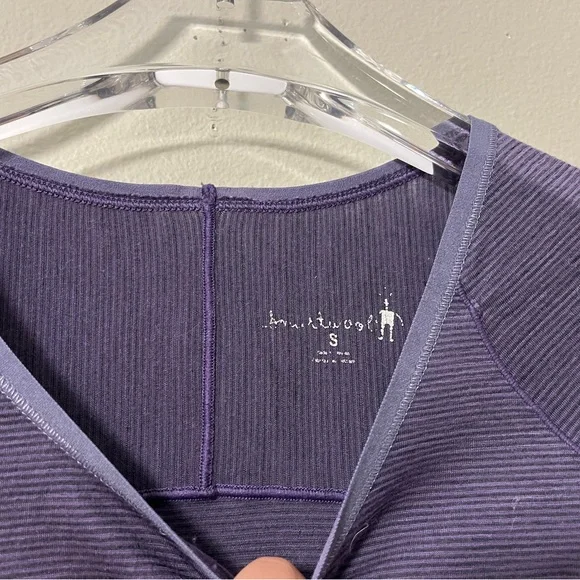 Smartwool Merino Wool Base Layer Crew Neck Long Sleeve Shirt Women Size S - Picture 3 of 7